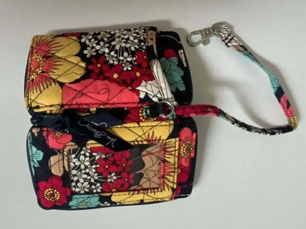 Vera Bradley Happy Snails Wristlet Wallet